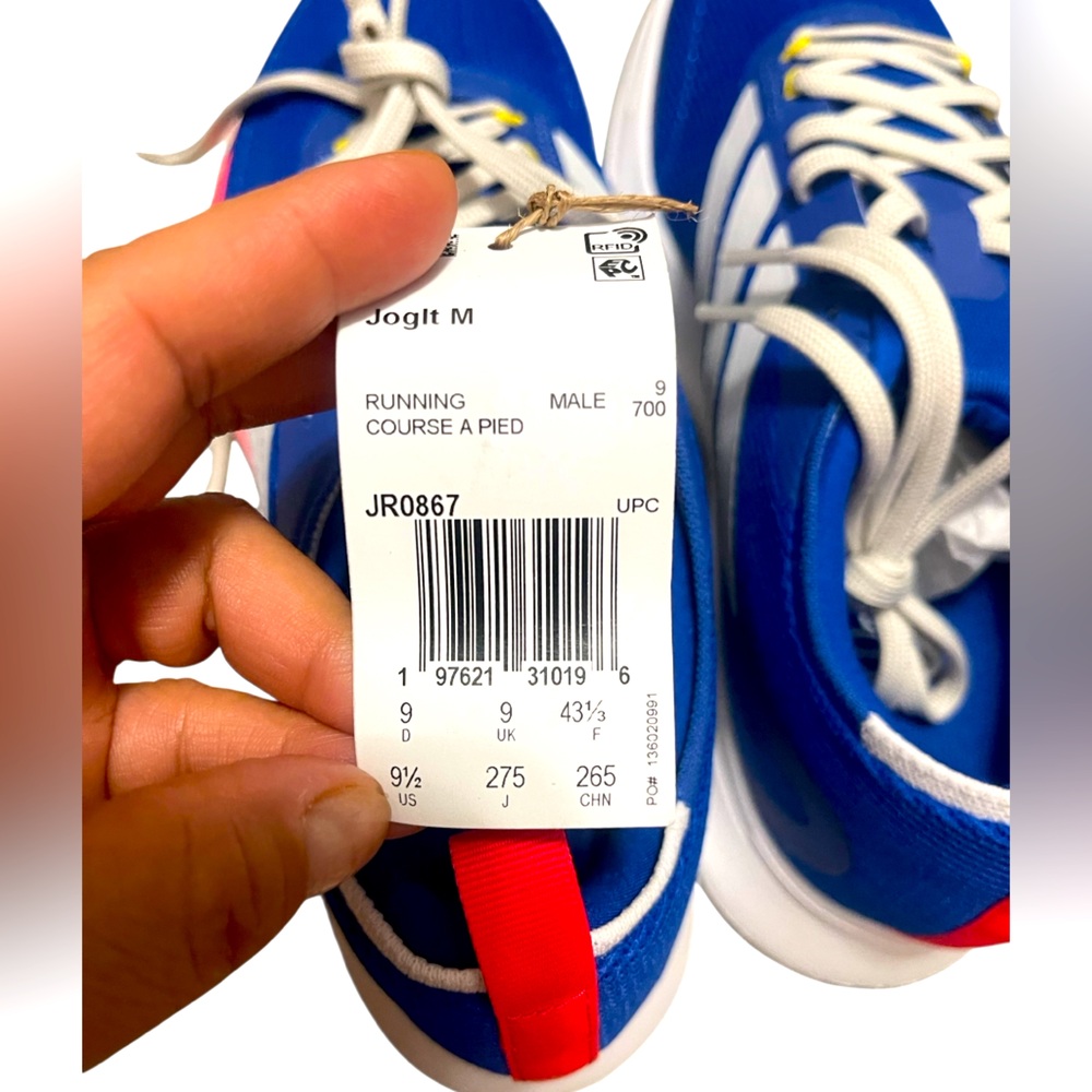 🌟🌟🌼NIB Adidas Jogit Blue and Pink Athletic Shoes. UNISEX - Picture 8 of 13